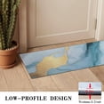 thumbnail image 3 of Blue Marble Gold Pattern Door Rugs,Washable Non Slip Door Mats Indoor,Decorative Door Mats,Entry Mat Indoor for Entrance,Bedroom,Kitchen,Bathroom,16"x47", 3 of 6