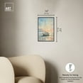 thumbnail image 5 of Boat On The Shore Sailing Wall Art Canvas Wall Art by Art Remedy, Black Floater Frame, 11" x 16", 5 of 7