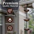thumbnail image 4 of Rain Chains 72" Metal Decorative Umbrella Rain Chain Bell, 4 of 6