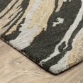 thumbnail image 3 of Woven Trends Kidwai - KIP05 - Modern Traditonal Style, Abstract Pattern, Pet & Family Friendly, Living Room, Dining Room, Office, Hand Made, Low Pile Wool Area Rug in Grey - 8' x  10', 3 of 3