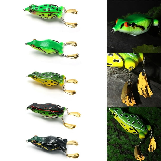 12cm 25G Ray Frog Bait Fishing Sequins Lure Frog Jig Soft Bait Sea Ice  Fishing 