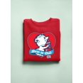 thumbnail image 3 of Born To Chill Heart - Cozy Polar-Bear ICEE Graphic Sweatshirt Women's, 3 of 4