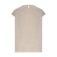 thumbnail image 5 of Oksale Cap Sleeve Tops for Women Casual Cozy Crewneck Cotton Linen Shirts Trendy Pleated Front Summer Tops Beige M, 5 of 8