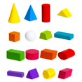 thumbnail image 1 of LEEYNEER 1 Set of Geometrical Solid Figure Teaching Aid Set Mathematics Teaching Pieces, 1 of 8