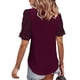 thumbnail image 5 of Camisas de gasa salvaje Sunloudy para Mujer blusas sueltas informales verano Manga corta lunares suizos S M L XL XXL, 5 of 8