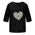 thumbnail image 4 of Birdeem T-Shirt Décontracté en Coton et Lin Imprimé à Manches Courtes Col Rond Boutonné, 4 of 12