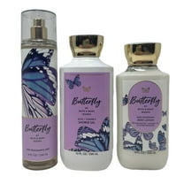 Bath and Body Works Butterfly - Trio Gift Set - Fragrance Mist, Shower Gel and Body Lotion