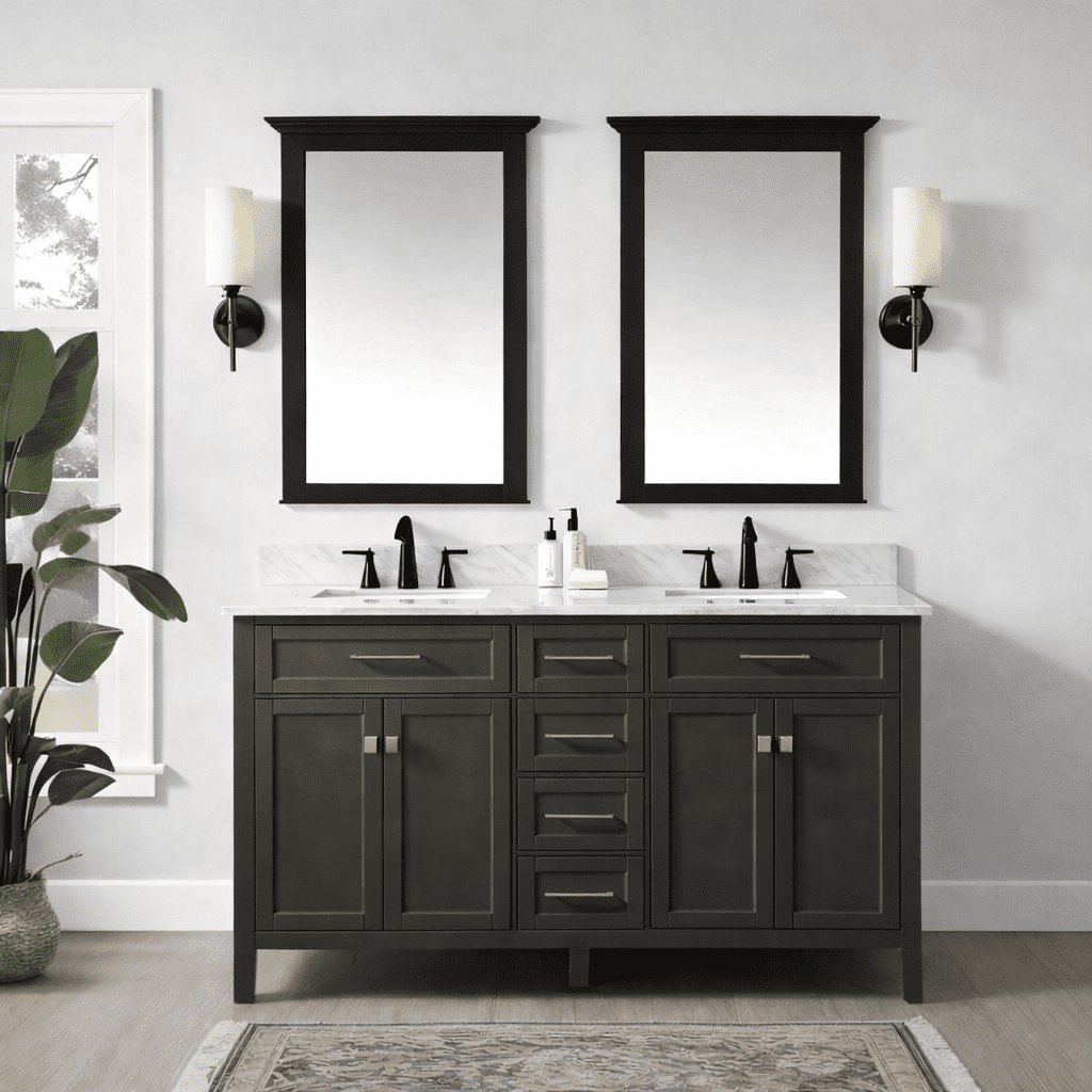 ALL-IN-ONE Paint by Heirloom Traditions, Abbey (Warm Gray), 8oz Sample - Durable cabinet and furniture paint. Built in primer and top coat, no sanding needed. Includes our 30 featured color card.
