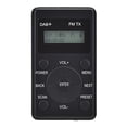 thumbnail image 5 of Radio portátil Mini Pocket FM DAB+ Pantalla digital Receptor estéreo LCD Batería incorporada Auriculares Su Negro,Negro, 5 of 5