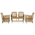 thumbnail image 2 of vidaXL 5 Piece Garden Lounge Set Solid Acacia Wood, 2 of 9