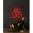 thumbnail image 2 of Handmadetneonsign Abstract Couple Neon Sign, Line Lovers Led Sign, Custom Neon Sign, Lover Led Sign, 2 of 5