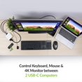 thumbnail image 4 of Conmutador KVM IOGEAR USB C 4K de 2 puertos con salida DisplayPort GCS72CC, 4 of 7