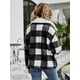thumbnail image 4 of Chaqueta de mujer con cuello de solapa y botones, chaqueta de polar afelpado, 4 of 5