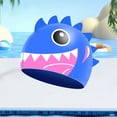 thumbnail image 1 of Kids Silicone Swim Cap with Waterproof Flexible Design, Cute Fish Pattern for Comfortable Swimming, 1 of 7
