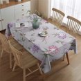 thumbnail image 2 of Pioneer Flower Floral Print Pattern Rectangle Tablecloth 60"x84",Waterproof Polyester Rectangle Table Cloth, Wipeable Spillproof Polyester Tablecloth for Dining, Camping, Indoor and Outdoor, 2 of 5