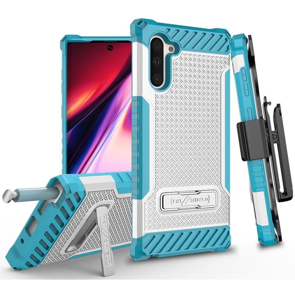 Case for Galaxy Note 10, Tri-Shield [Military Grade] Rugged Cover with Metal Kickstand [Includes Wrist Strap Lanyard] for Samsung Galaxy Note 10 Phone (SM-N970, SM-N971)
