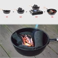 thumbnail image 3 of Greeniant Olla de carbón para barbacoa, arrancador de olla de carbón de mango largo multifuncional de Metal negro Estufas de camping Greeniant  OD006001-00, 3 of 6