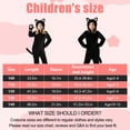 thumbnail image 6 of Alaiyaky Onesie Black Cat Onesie Pajamas for Halloween Cat Costume Cosplay One-Piece Sleepwear Christmas Sleepwear, 6 of 6