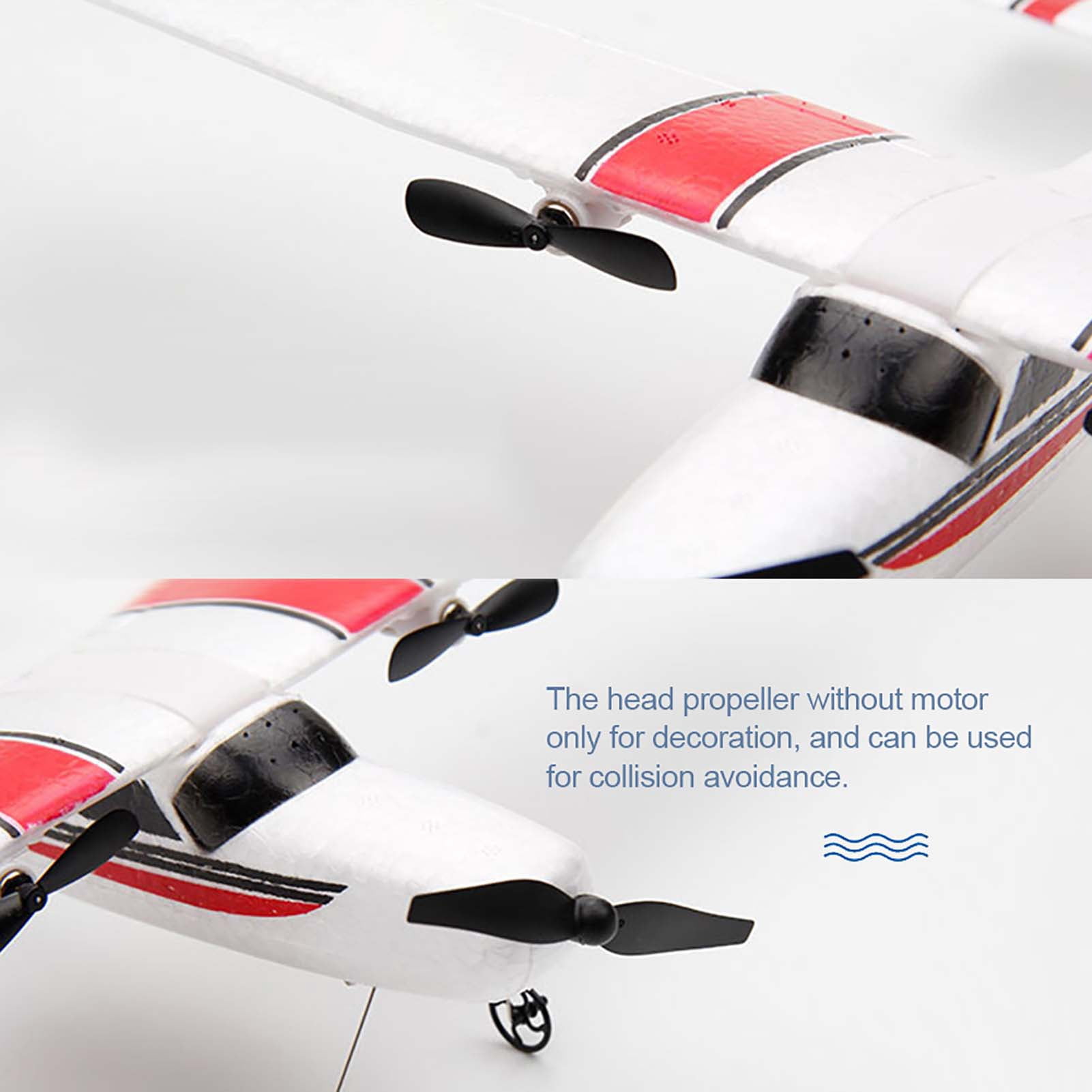 RC Plane, 2.4GHz 2 Channel Remote Control Airplane, EPP Foam RC Airplane, Fixed Wing RC Aircraft, Easy to Fly RC Glider for Beginners and Adult
