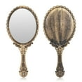 thumbnail image 1 of Handheld Mirror, Small Cute Hand Held Decorative Mirrors for Girls Makeup Embossed Flower Portable Travel Personal Cosmetic Mirror with Powder Puff, 1 of 6