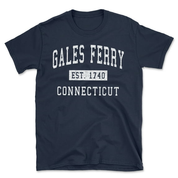 Gales Ferry Connecticut Classic Established Men's Cotton T-Shirt