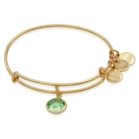 Alex and Ani August Charm Bangle Bracelet - Shiny Gold