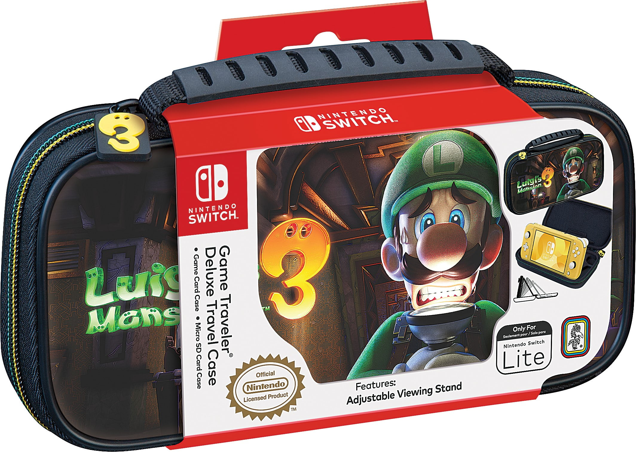 alias Mirilla Post impresionismo Nintendo Switch Lite Game Traveler Deluxe Luigis Mansion 3 Travel Case,  R.D.S Industries, 663293111299 - Walmart.com