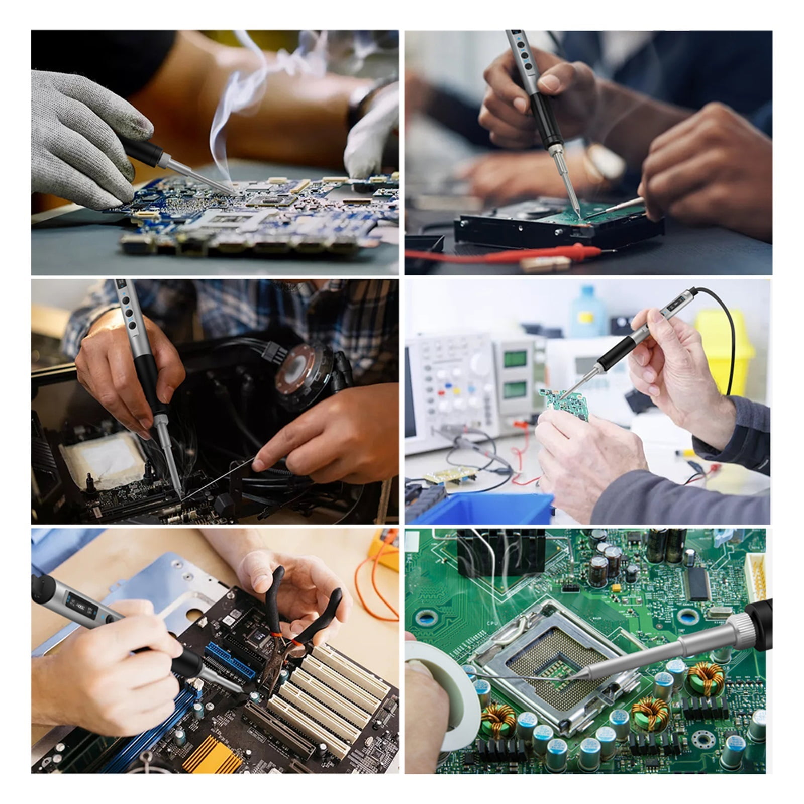 Electric Soldering Iron , OLED Display Welding Pen, Fast Melting Tin Welding Tool Hand-held Temperature Regulating