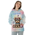 thumbnail image 4 of Happy Birthday Cute Puppy Yorkshire Terrier with Cake Gifts Party Hat All Over Print 3D Hoodie Unisex Merch Hoodies Yorkie Dog Lover Gifts - 00029, 4 of 6