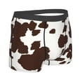 thumbnail image 2 of Rateoe Brown Cow Mens Boxer Briefs Poly Spandex Performance Boxer Briefs Underwear Hem Boxer Briefs - Medium, 2 of 8