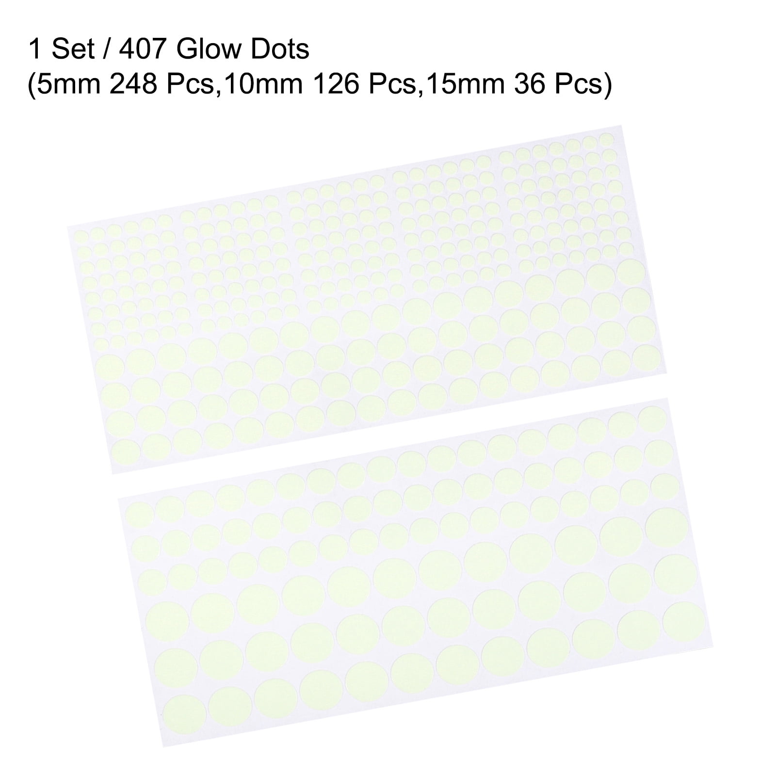 Unique Bargains Glow in the Dark Tape Dots for Home and Office Decoration Light Green