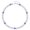 Silver blue 7, variant on Baseball Pendant Neckchain Disco Ball Clavicle Chain Stylish Sports Accessory
