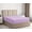 Lavender Solid, variant on Easy Bedding Twin-XL Fitted Sheet Only - Upto 12 Inches Deep Pocket Microfiber Bottom Sheet with All-Around Elastic-White Solid