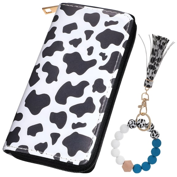 GASTROPOD Cow Print PU Leather Wallet Cash Card Holder Fashion Pattern Purse