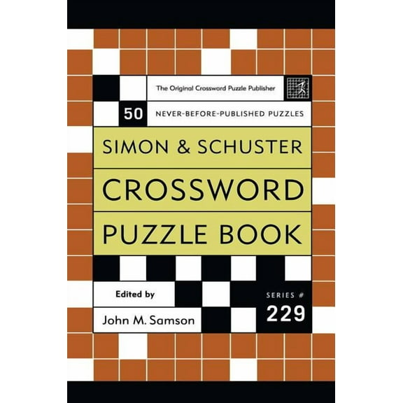 Simon & Schuster Crossword Puzzle Books Crossword Puzzle Book: 50 Never-Before Published Puzzles, Book 229, (Paperback)