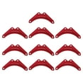 thumbnail image 1 of 10 piezas de láminas de fijación de refuerzo para escalera de mano, soporte de esquina de ángulo fijo triangular Rojo, 1 of 9