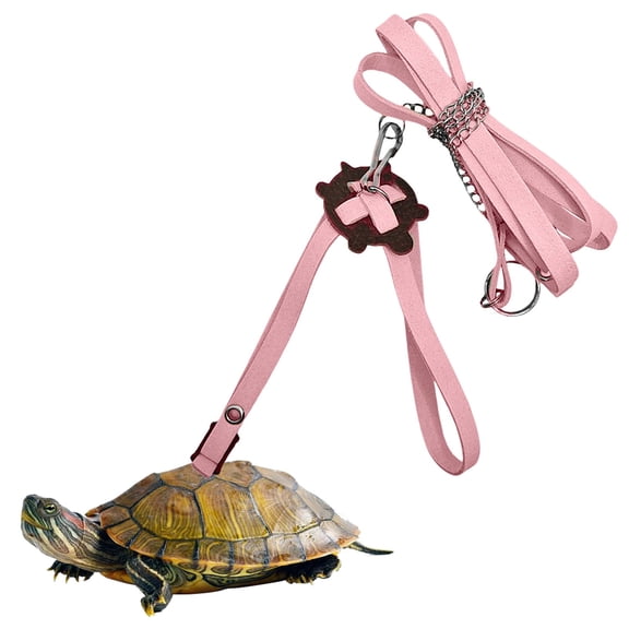 Turtle Leash Durable Suede Leather Pet Accessory for Indoor and Outdoor Use Stylish Comfortable Reptile Harness Ideal for Cats and Dogs