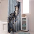 thumbnail image 5 of Shower Curtain Grey Marble Ink Luxurious Graphic Shower Curtains for Bathroom Decor Abstract Texture Shower Curtain Sets with Hooks Waterproof Fabric Bath Curtain Extra Long 72" X 84", 5 of 6