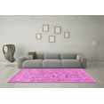 thumbnail image 3 of Ahgly Company Indoor Round Animal Pink Traditional Area Rugs, 3' Round, 3 of 4