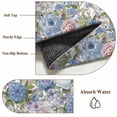 thumbnail image 6 of Blue Pink Spring Floral Area Rugs 5'x8', Washable Small Throw Rugs for Classroom Bedroom, Vintage Summer Botanical Indoor Outdoor Rug Non-Slip Low Pile Carpet Runner Reversible Floor Mats, 6 of 8
