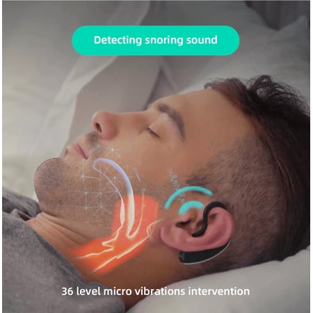 24 Hours Bluetooth Anti-snoring Device Charge Snore Earset Snore Stopper Sleeping Aid Snoring Analyzes Sleep Datas Good Sleep