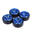 thumbnail image 1 of Graflsoa 4-Pack Durable Blue Drift Tires for 1/10 Scale RC Cars - High Performance Replacement for TRX, HSP, Tamiya, HPI, Kyosho On-Road Models, 1 of 6