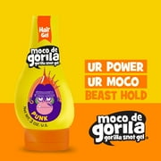 Moco de Gorila Punk Squizz Hair Styling Gel for Long Lasting Hold, Unisex 7.05 oz Squeeze Bottle