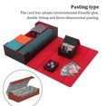 thumbnail image 3 of Yuarrent Trading Card Deck Box Estuche de transporte Línea precisa Protectores resistentes al desgaste Contenedor de tipo pegado tridimensional Almacenamiento y organización del hogar Rojo, 3 of 6