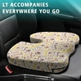 thumbnail image 4 of Premium Bee Pattern Memory Foam Seat Cushion Ergonomic Chair Pad for Office Chair, Car, Airplane & Bleachers Sciatica, Tailbone Hip & Back Pain Relief - Chair Cushion for Long Office Workers., 4 of 5