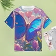 thumbnail image 4 of Vibe Blooming Tulips Women's T-Shirt Short Sleeve T Shirts Tops Tee Ladies Loose T, 4 of 6