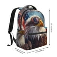 thumbnail image 2 of Gaeub Bald Eagle Pilot Ergonomic Lightweight Laptop Backpack - Multiple Pockets for School, Work, Travel, Outdoor Activities -One Size, 2 of 5