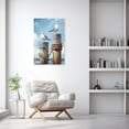 thumbnail image 2 of ZHONGYUTONG Ocean Canvas Wall Art Seagull Pictures Coastal Painting Seascape Birds Print Beach Artwork for Bathroom Decor Framed (12.00" x 18.00"), 2 of 5