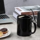 thumbnail image 2 of 12 Oz Extra Large Ceramic Coffee Mug, Classic Porcelain Super Big Tea Cup With Handle For Office And Home, Black, 2 of 5