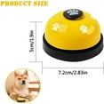 thumbnail image 2 of Pet Training Bell, 2 Pack Calling Bell for Dog or Cat, 2.83" Diameter with Metal Construction, 2 of 6